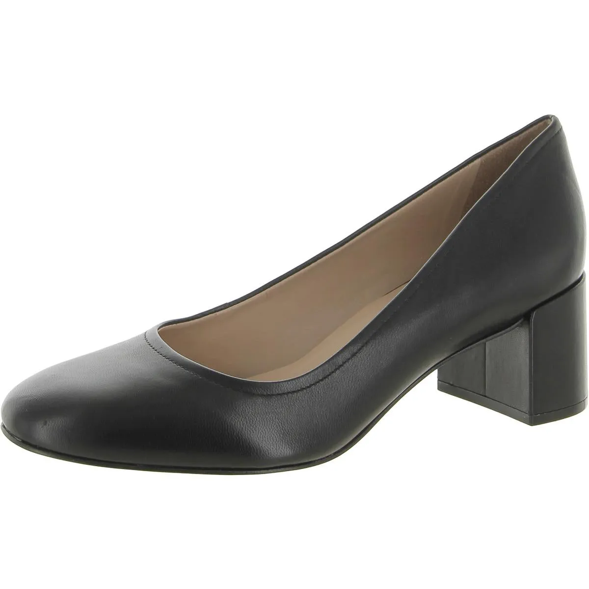 27 Edit Womens Rebecca Solid Block Heel Pumps