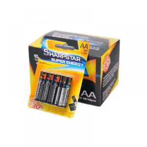 4pk Sharpstar Super Energy Heavy Duty AA Battery 1.5V