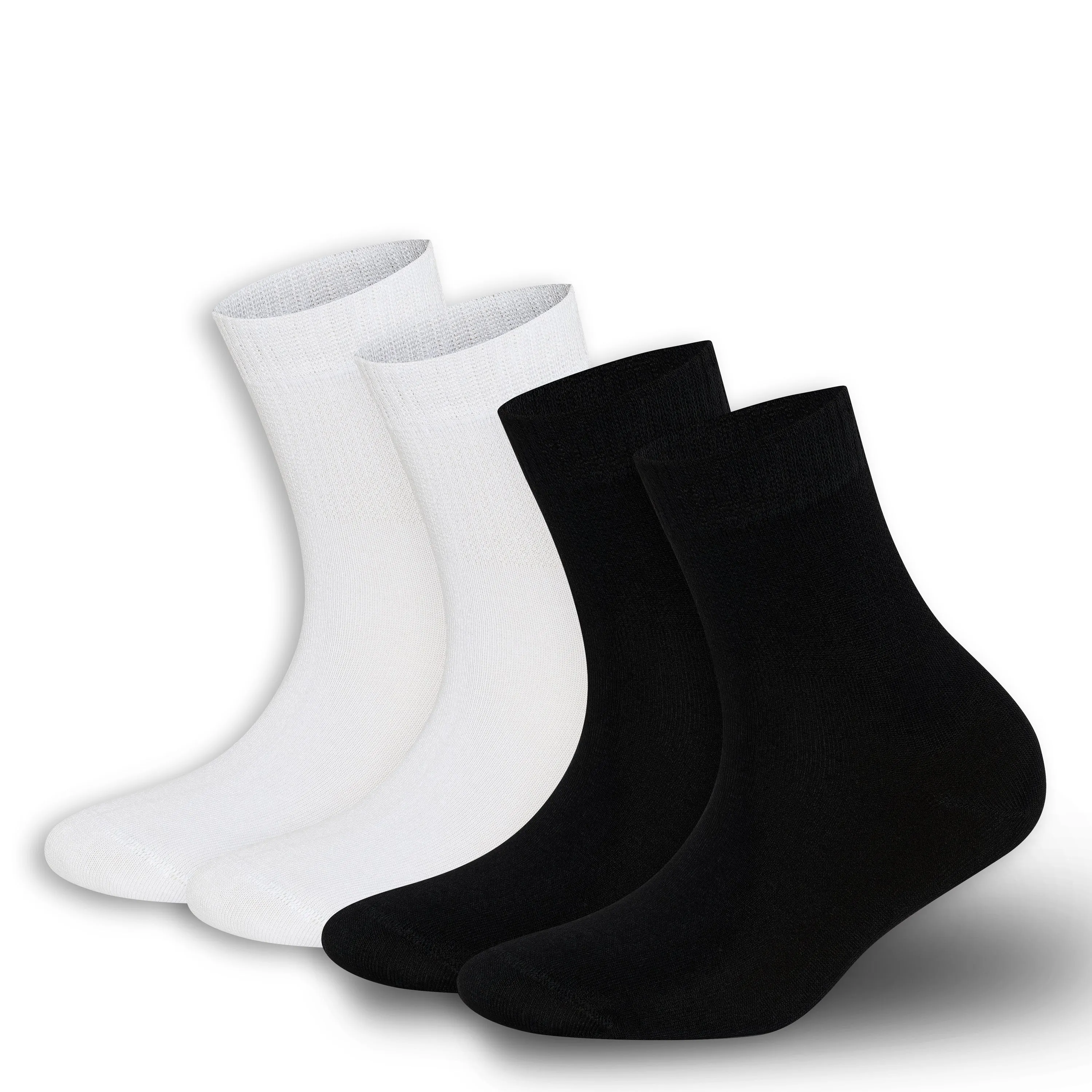 Bambooven Mens & Womens Rayon Made from Bamboo Diabetic 4 Pairs Ankle Socks