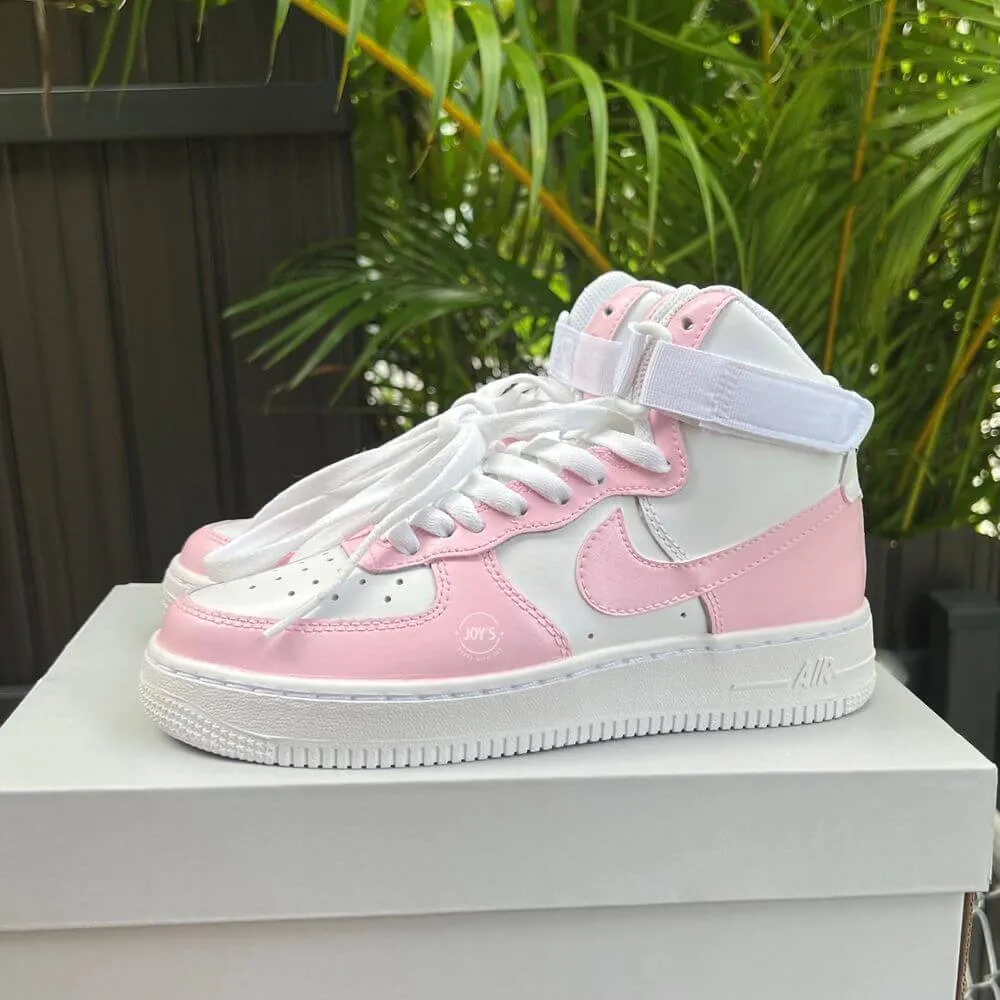 Custom Pink Bubble Gum Air Force 1s