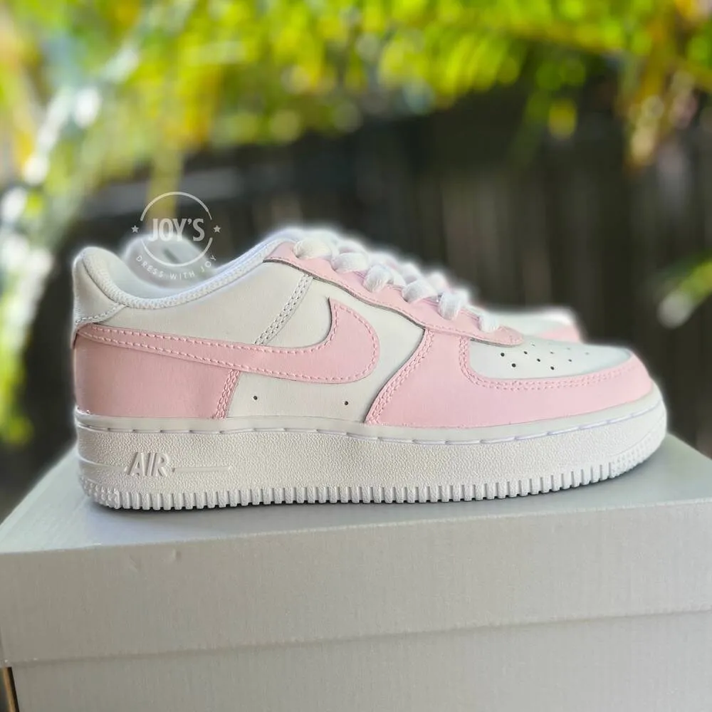 Custom Pink Bubble Gum Air Force 1s