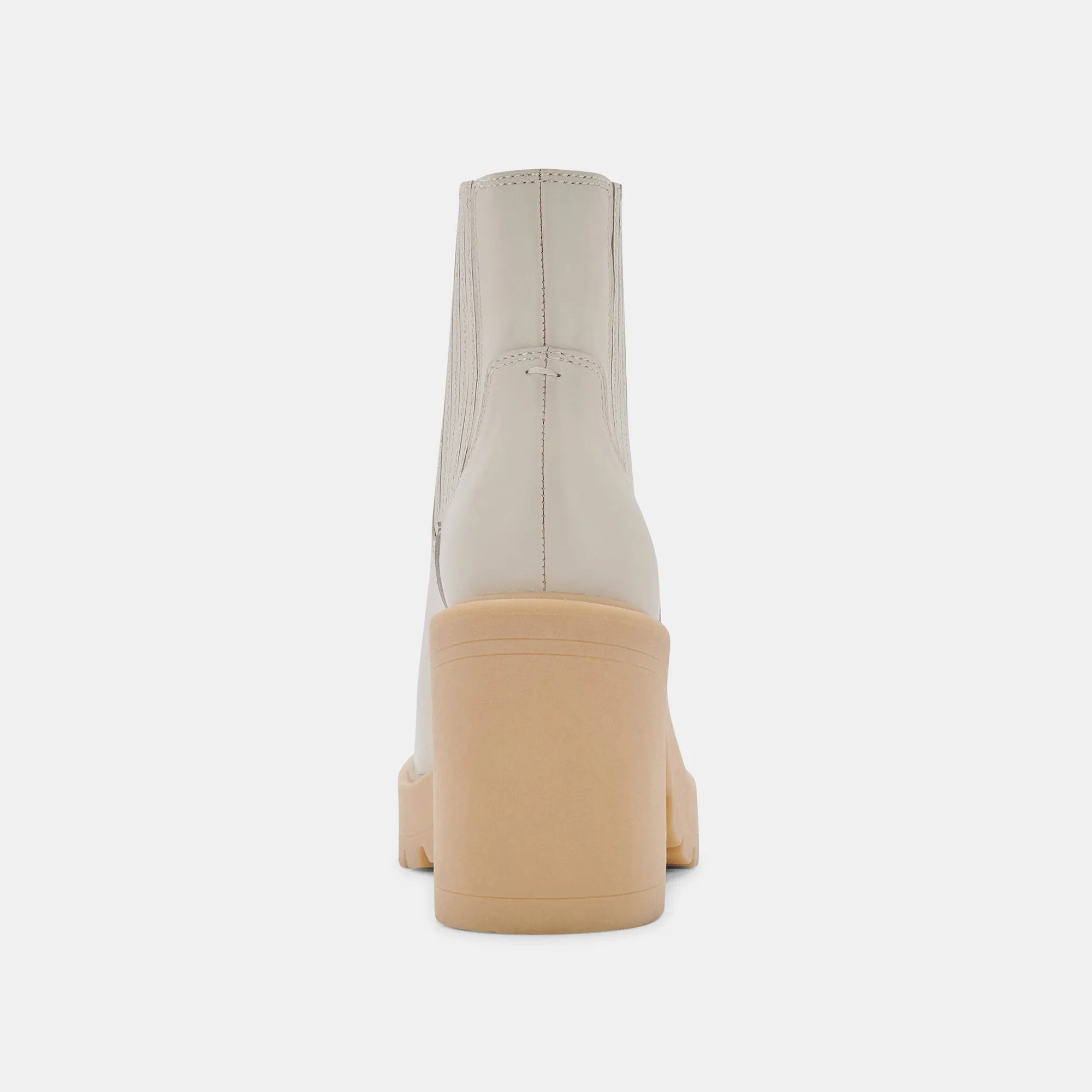 CASTER H2O BOOTIES IN IVORY LEATHER - re:vita