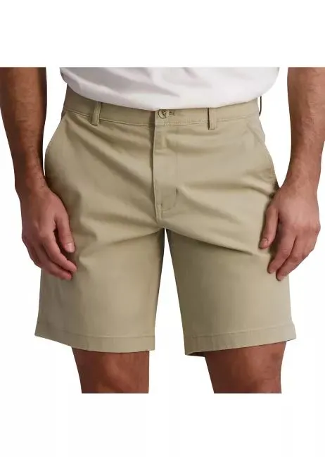 Chaps Mens Flat Front Stretch Twill Shorts