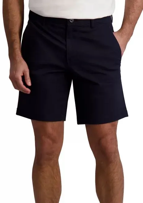 Chaps Mens Flat Front Stretch Twill Shorts