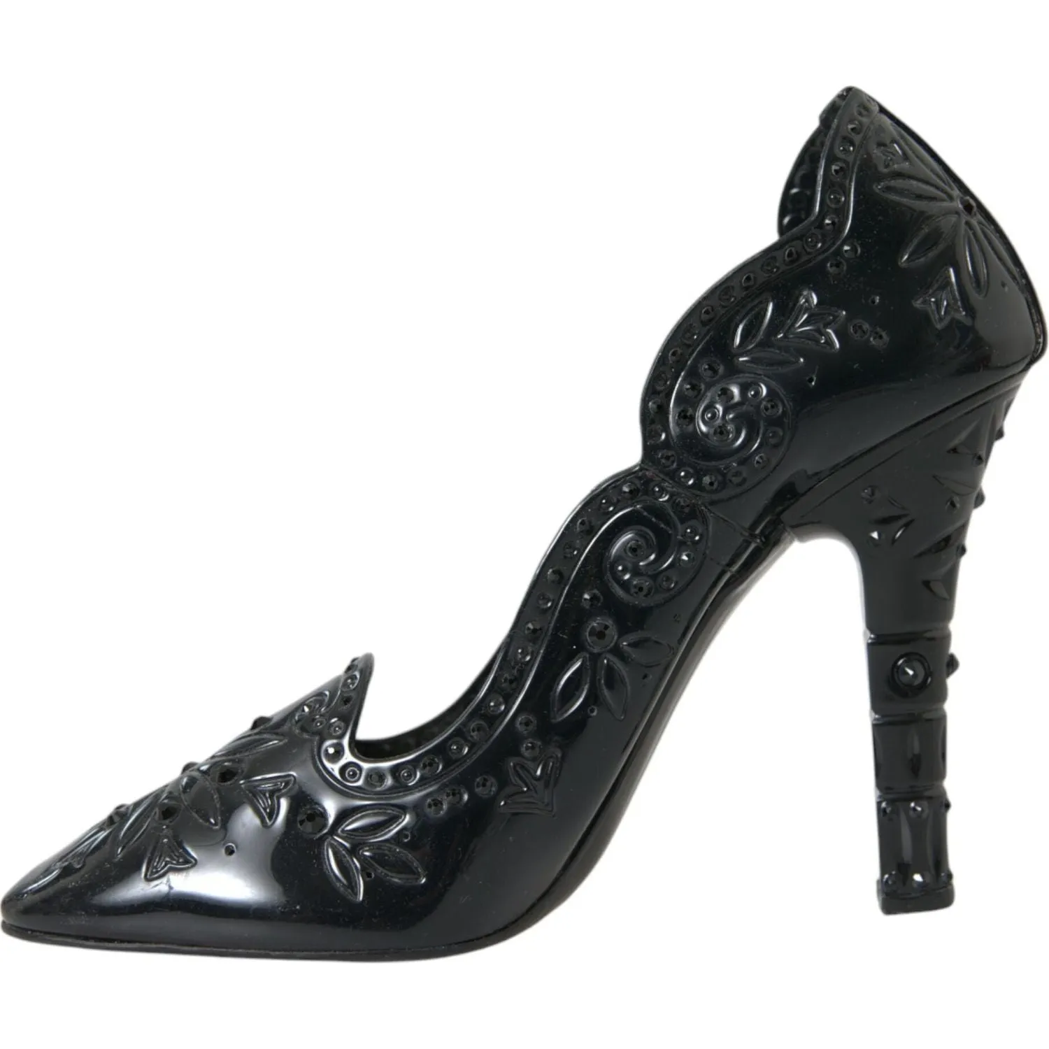 Dolce & Gabbana Black Crystal CINDERELLA Heels Pumps Shoes