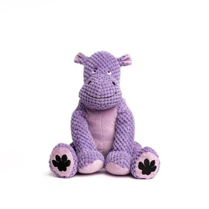 Fabdog | Floppy Hippo - Plush Dog Toy