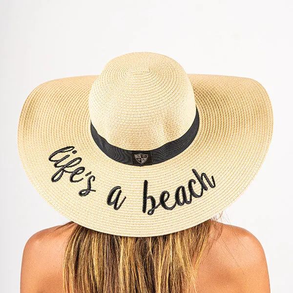 Floppy Straw Hat | Life's A Beach