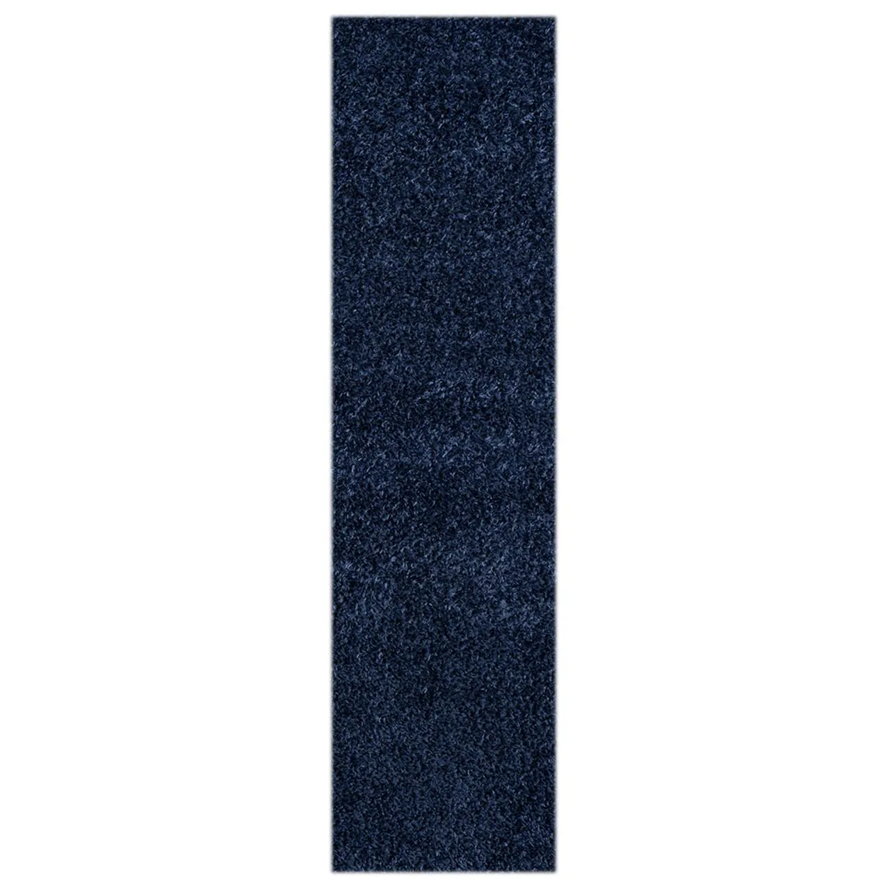 Fluffy and comfortable Navy Plain Shag Rug