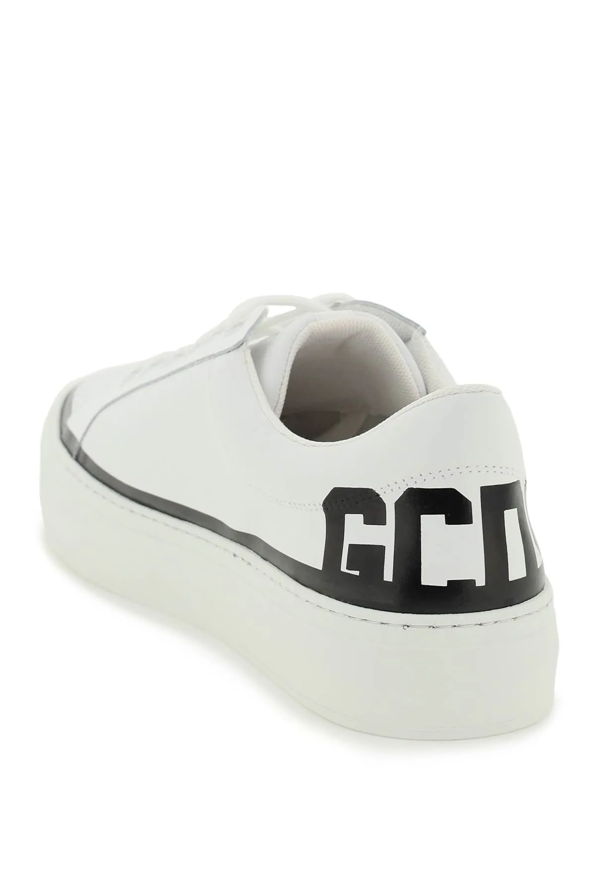 Gcds leather snekaers with logo