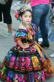 Girls Mexican Chiapaneca Fino Dress