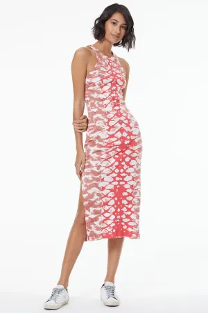 Iggy Rib Midi Dress // Strawberry Boa Wash