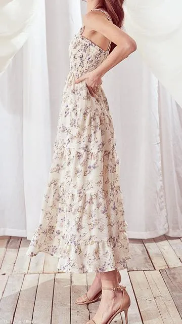 Lolanthe Floral Smocked Maxi Dress