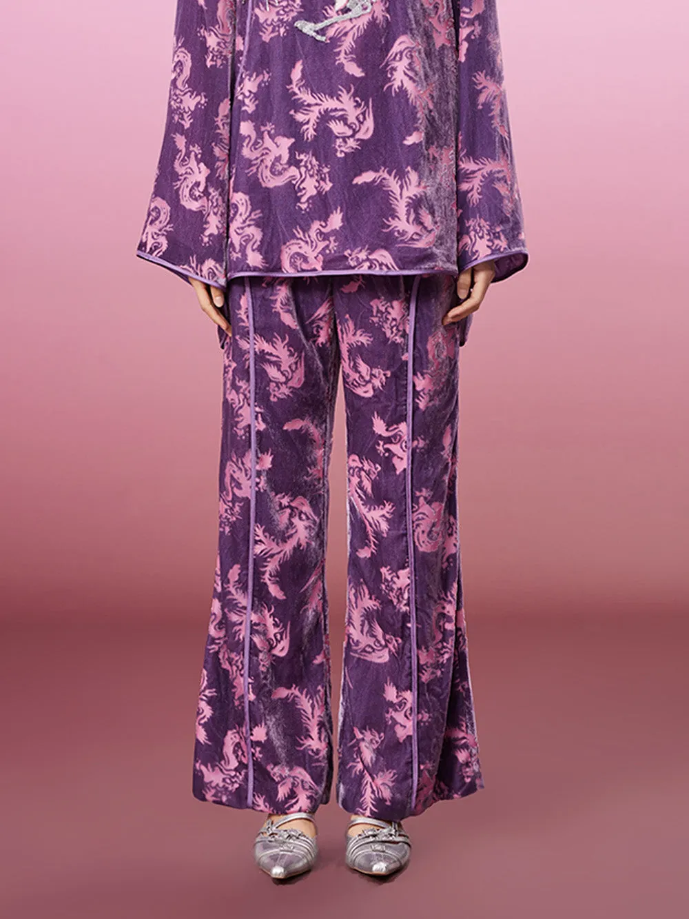 MUKZIN New Printed Loose Velvet Comfortable Trousers