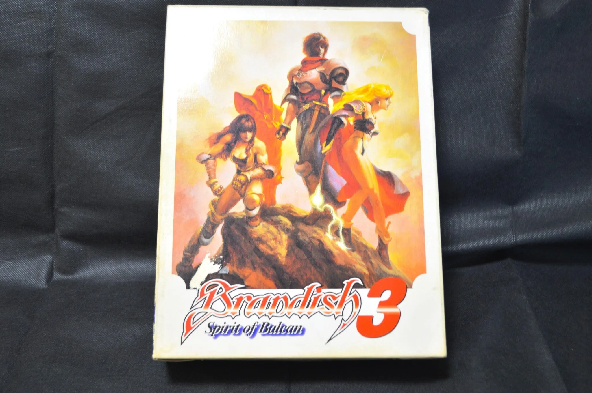 PC-9801 Brandish 3 Game Floppy disks, manual, and Box set, not tested-g0411-2