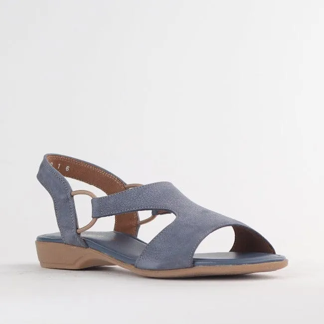 Slingback T-Bar Flat Sandal in Manager - 12104