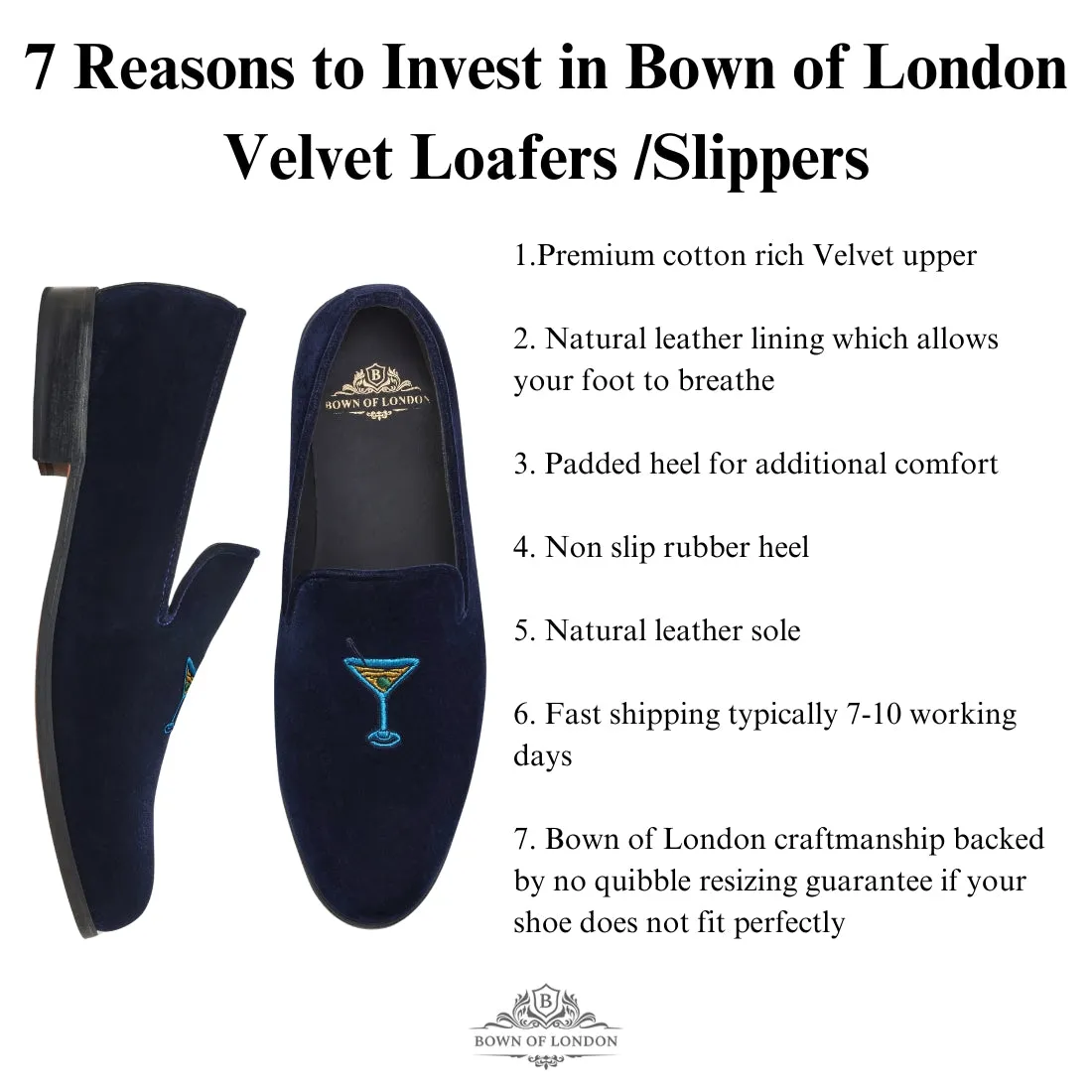 Velvet Loafer/Slipper Shoe USA