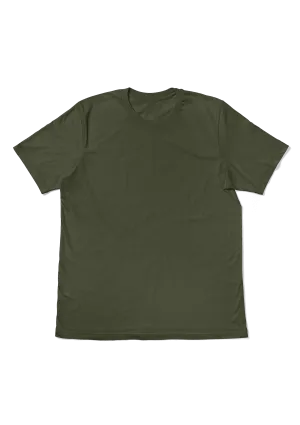 Women's Military Green Boyfriend Style T-Shirt